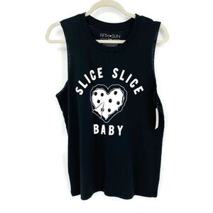 Fifth❤️Sun Slice Slice Baby Pizza Heart Tank Top L